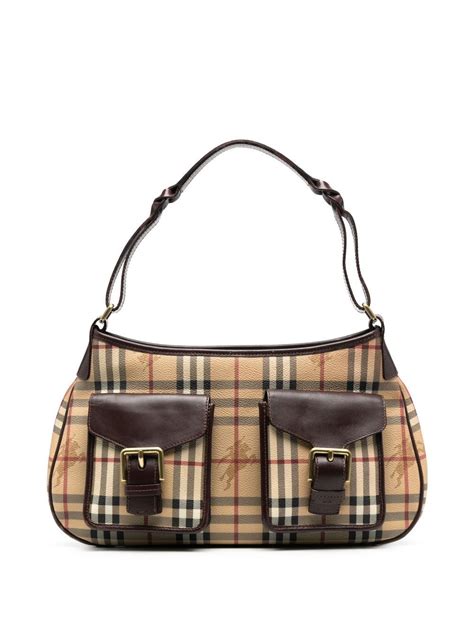 burberry check bag vintqge|pre owned burberry bags.